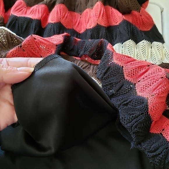 Judith March | L one shoulder knit dress stripe party boho - Picture 7 of 12